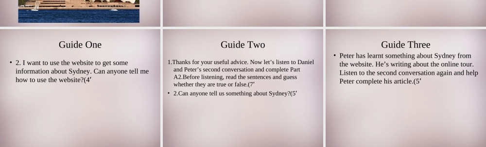 江苏省连云港市东海县晶都双语学校八年级英语下册 Unit 3 Online tours Integrated skills课件 .ppt