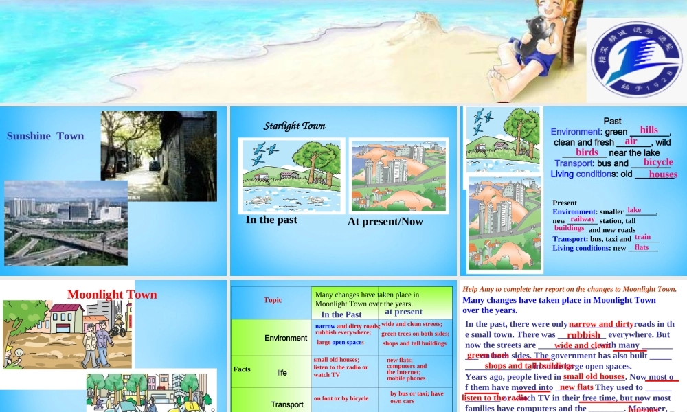 江苏省南京市六合区横梁初级中学八年级英语下册 Unit 1 Past and Present Task课件 .ppt