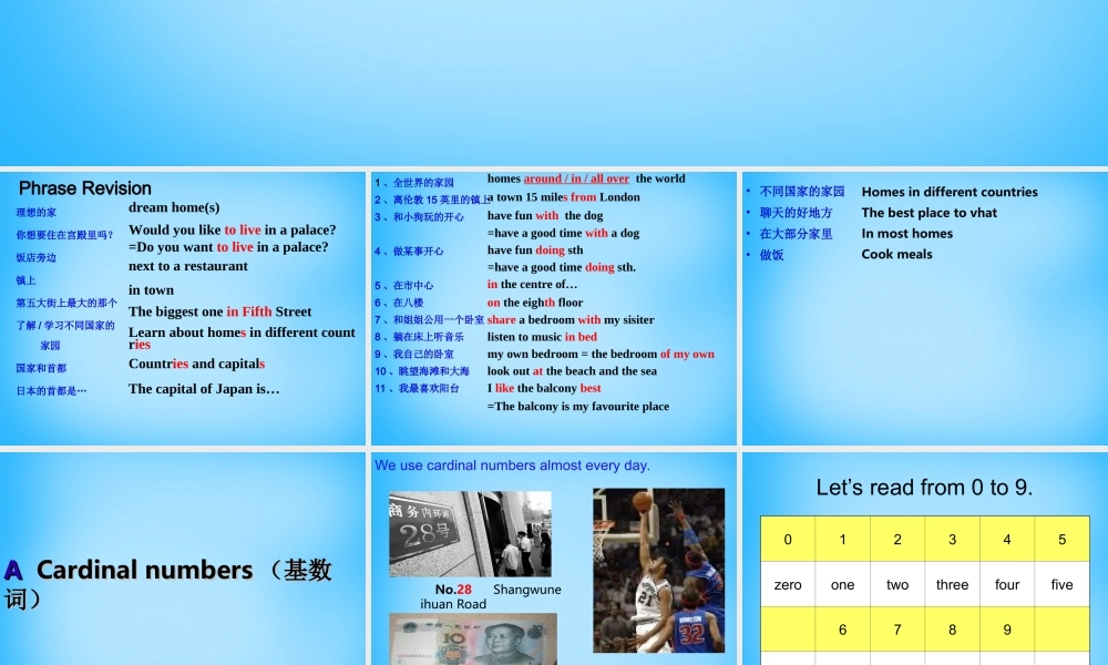江苏省南京市六合区横梁初级中学七年级英语下册 Unit 1 Dream Homes Grammar课件 .ppt