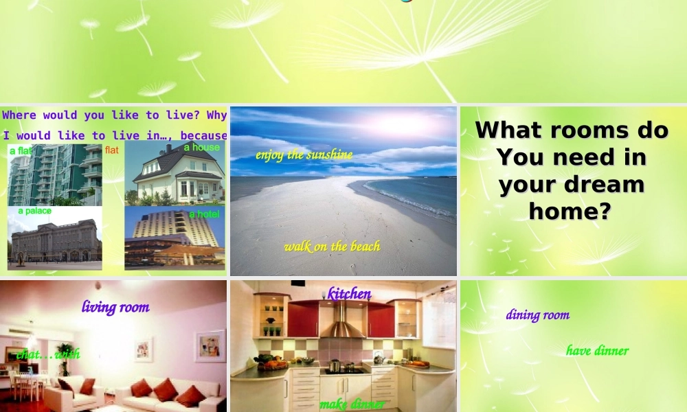 江苏省南京市长城中学七年级英语下册 Unit 1 Dream homes Reading 1课件 .ppt