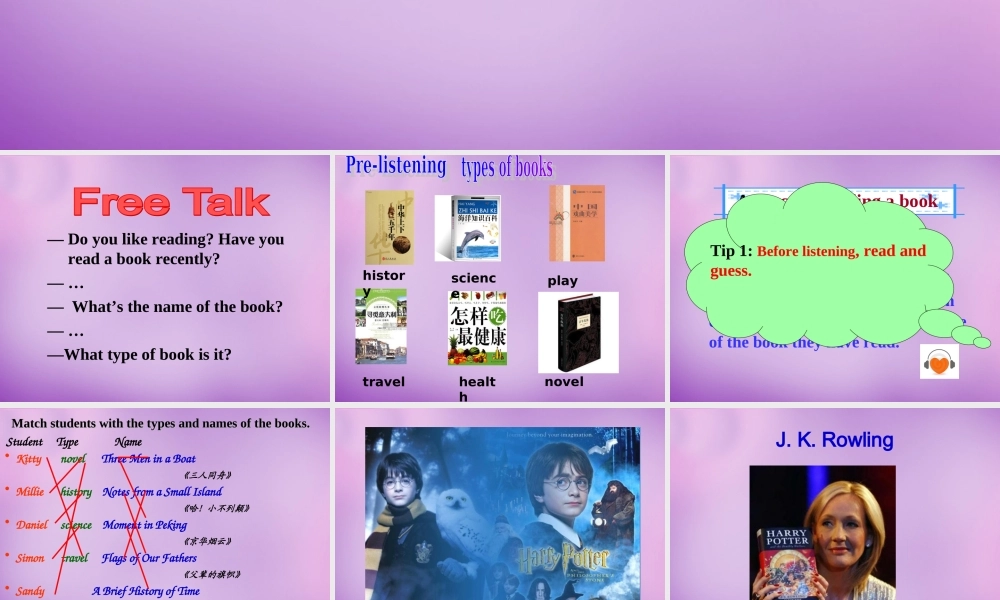 江苏省南京市长城中学八年级英语下册 Unit 4 A good read Integrated Skills课件 .ppt