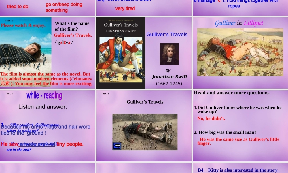 江苏省南京市长城中学八年级英语下册 Unit 4 A good read reading课件1 .ppt