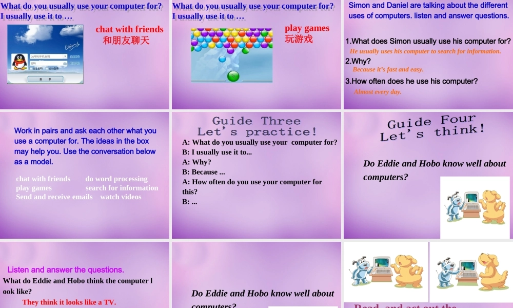 江苏省南京市长城中学八年级英语下册 Unit 3 Online tours Welcome to the unit课件2 .ppt