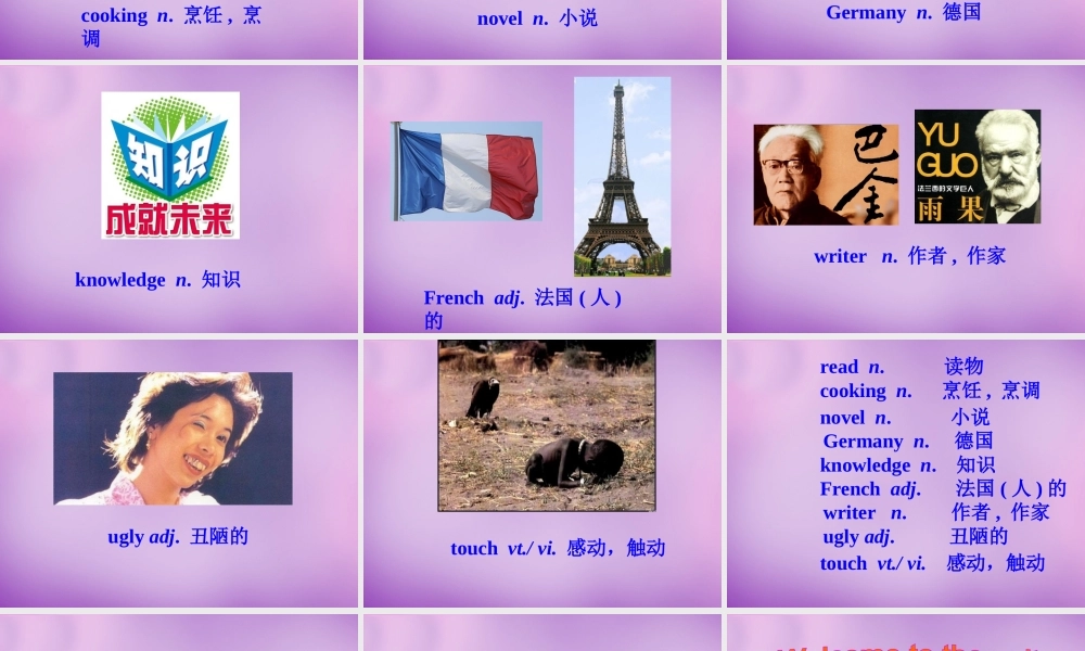 江苏省南京市长城中学八年级英语下册 Unit 4 A good read Welcome to the unit课件 .ppt