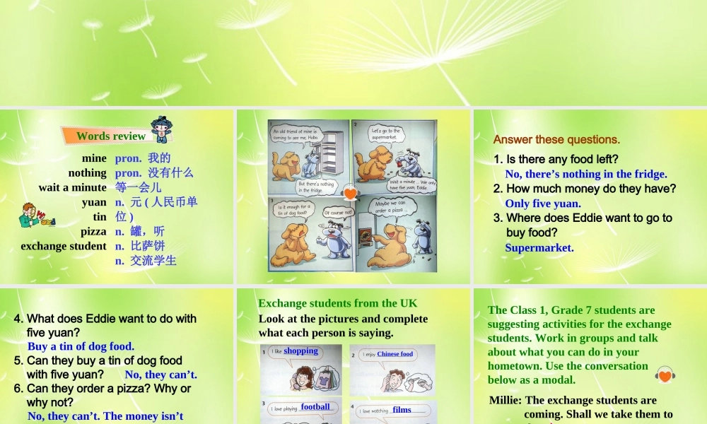 江苏省南京市长城中学七年级英语下册 Unit 3 Welcome to Sunshine Town Welcome to the Unit课件 .ppt