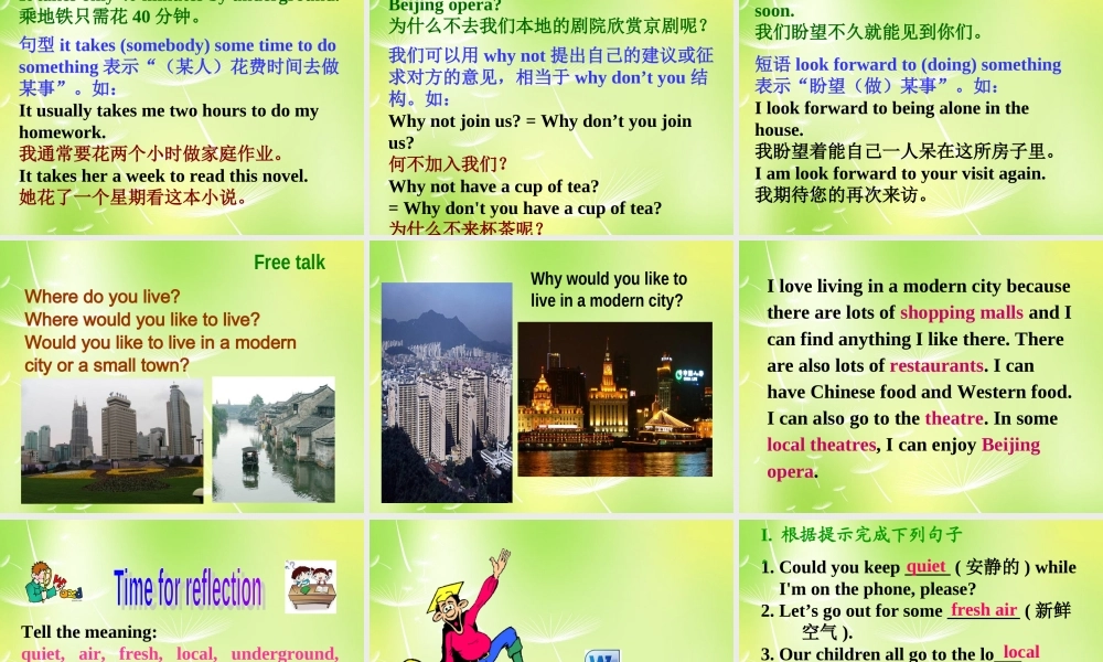 江苏省南京市长城中学七年级英语下册 Unit 3 Welcome to Sunshine Town Reading课件 .ppt