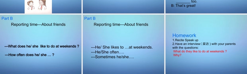 江苏省南通市实验中学七年级英语上册 Unit 4 My Day Integrated skills课件 .ppt