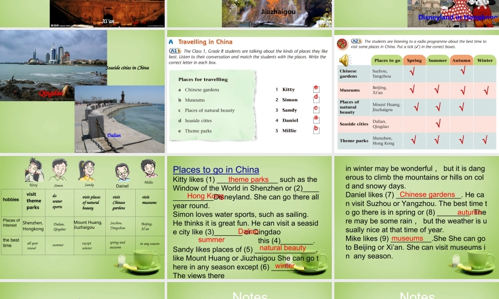 江苏省泗阳县南刘集中学八年级英语下册 Unit 2 Travelling intergrated课件 .ppt