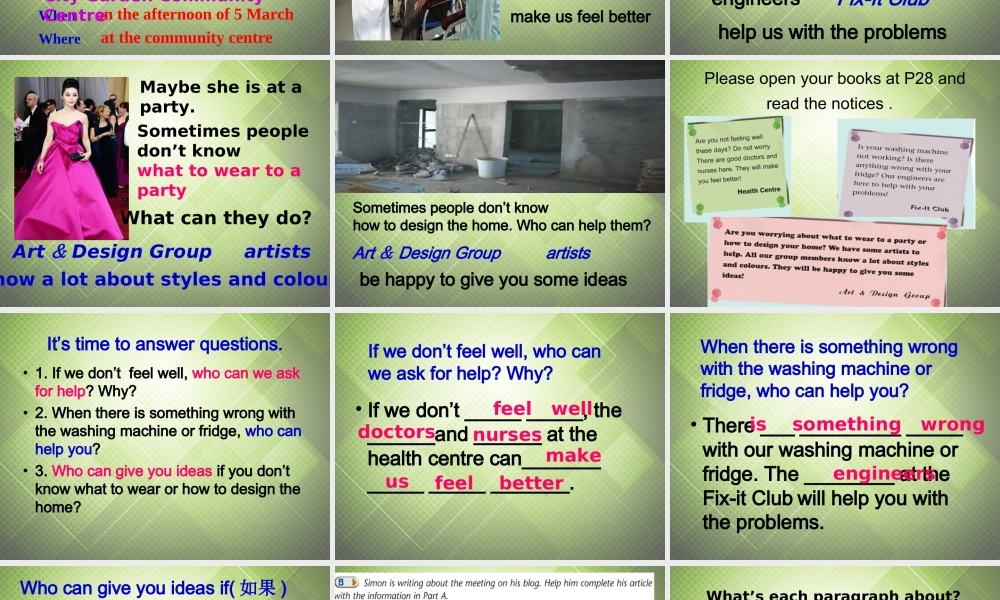 江苏省启东市南苑中学七年级英语下册 Unit 2 Neighbours Task课件 .ppt