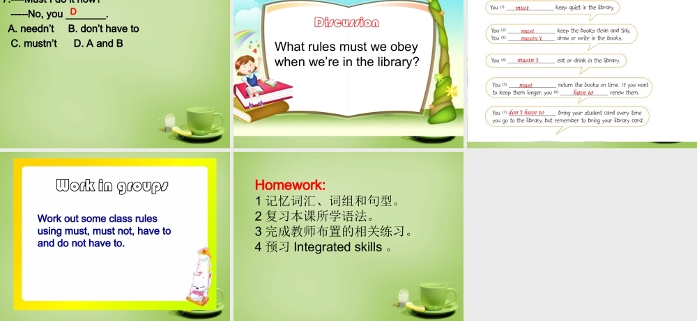 江苏省泗阳县南刘集中学八年级英语下册 Unit 4 A good read Grammar课件 .ppt