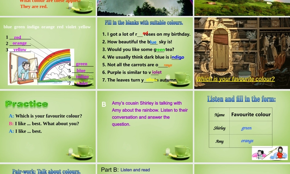 江苏省泗阳县南刘集中学九年级英语上册 Unit 2 Colour Welcome to the Unit课件 .ppt