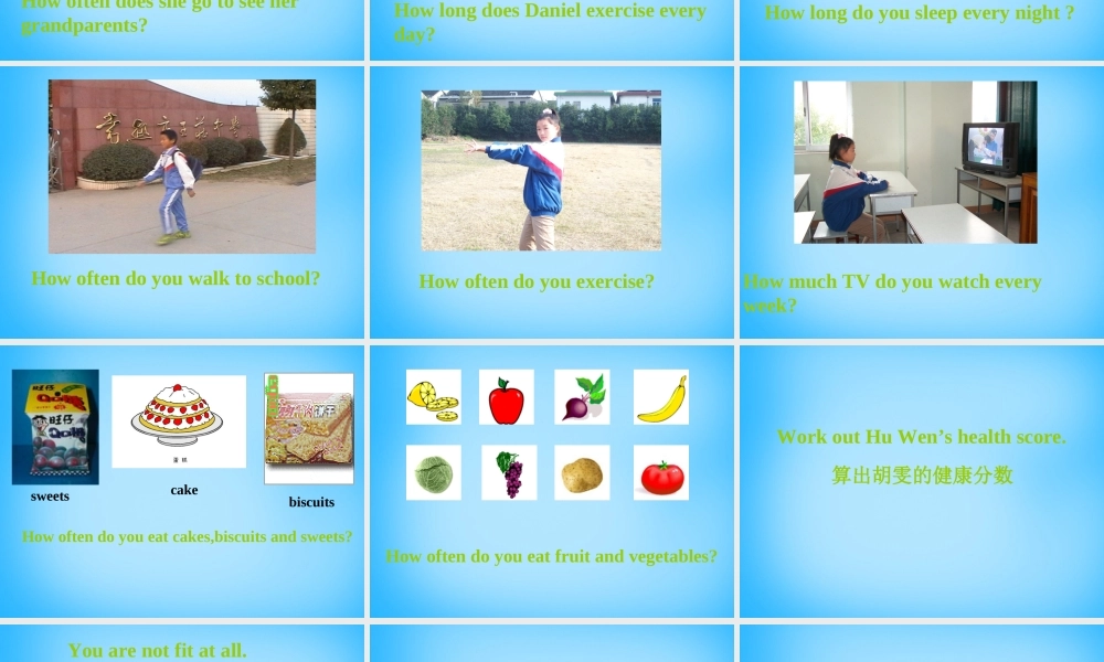 江苏省苏州吴中区木渎实验中学七年级英语上册 Unit 4 My day Integrated skills课件 .ppt