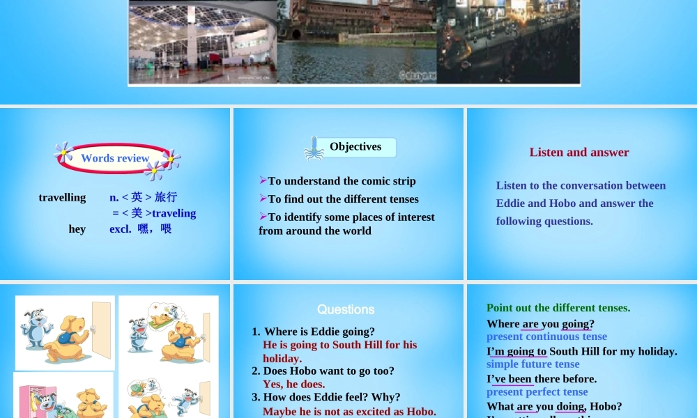 江苏省宿迁市泗洪县育才实验学校八年级英语下册 Unit 2 Travelling P1 Welcome to the unit课件 .ppt