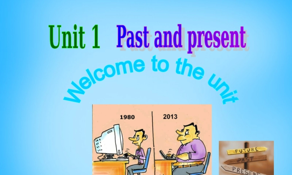 江苏省宿迁市泗洪县育才实验学校八年级英语下册 Unit 1 Past and Present P1 Welcome to the unit课件 .ppt