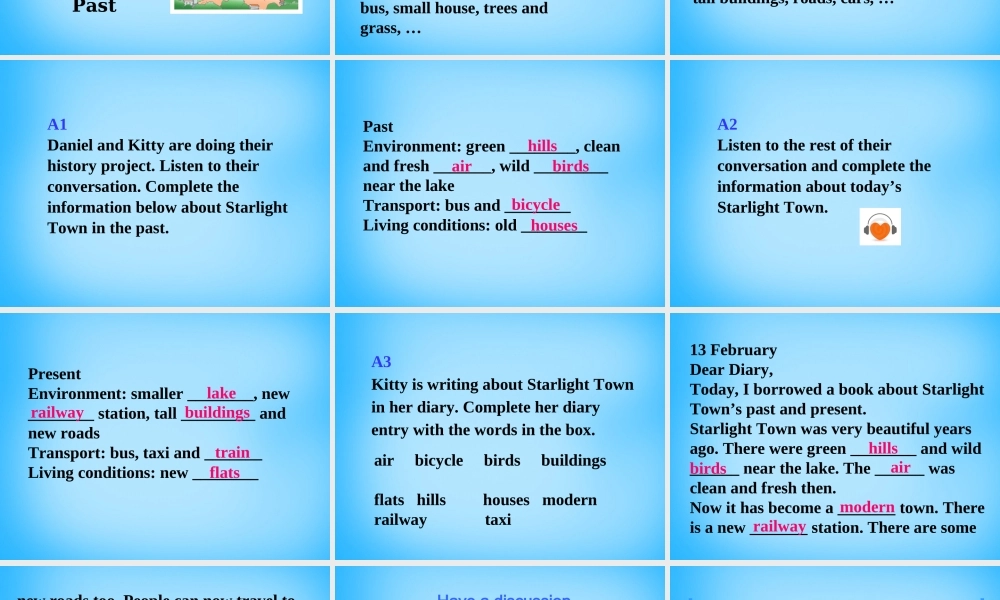 江苏省宿迁市泗洪县育才实验学校八年级英语下册 Unit 1 Past and Present P4 Integrated skills课件 .ppt