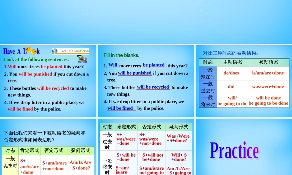 江苏省宿迁市泗洪县育才实验学校八年级英语下册 Unit 8 A green world P3 Grammar课件 .ppt