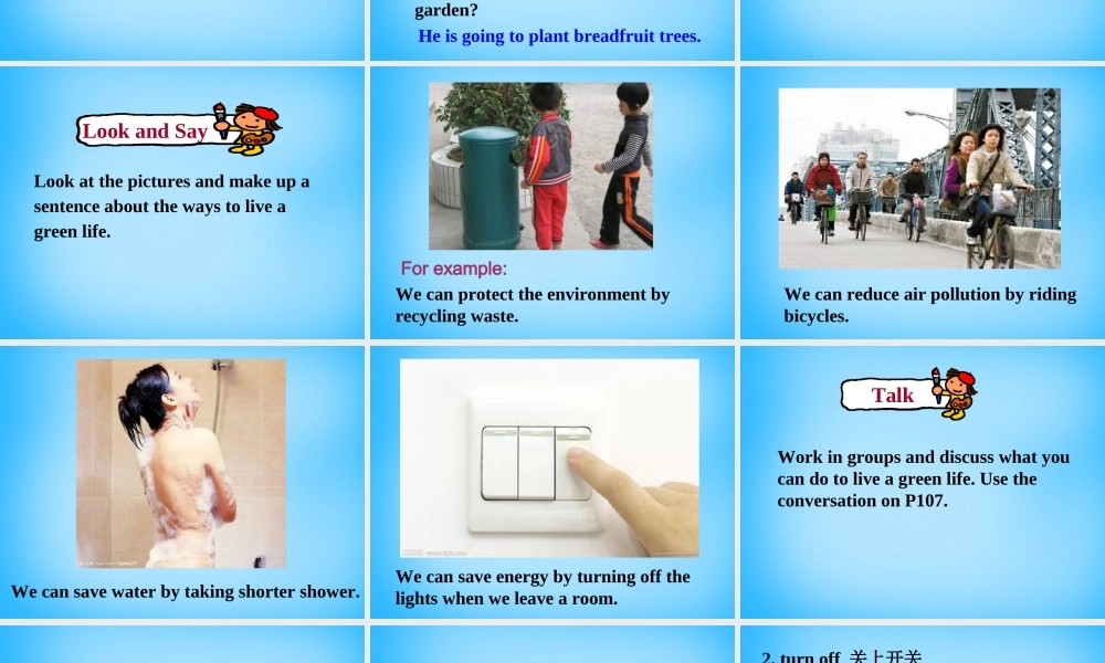 江苏省宿迁市泗洪县育才实验学校八年级英语下册 Unit 8 A green world P1 Welcome to the unit课件 .ppt