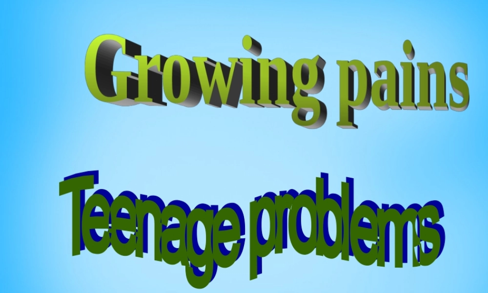 江苏省太仓市第二中学九年级英语上册《Unit 3 Teenage problems REVISION)》课件 .ppt