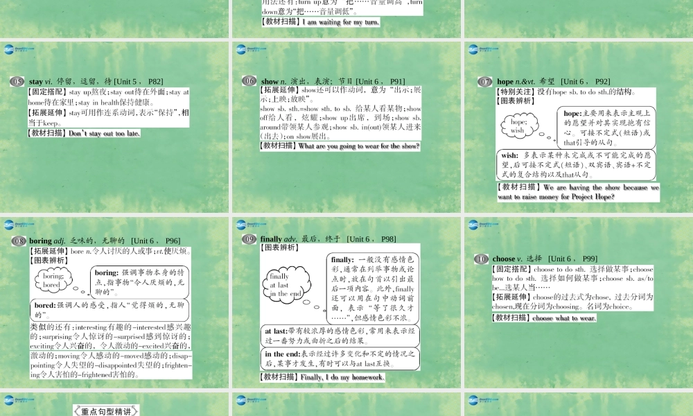 江苏省宿豫区丁嘴中心学校七年级英语上册 Unit 5-6复习课件 .ppt