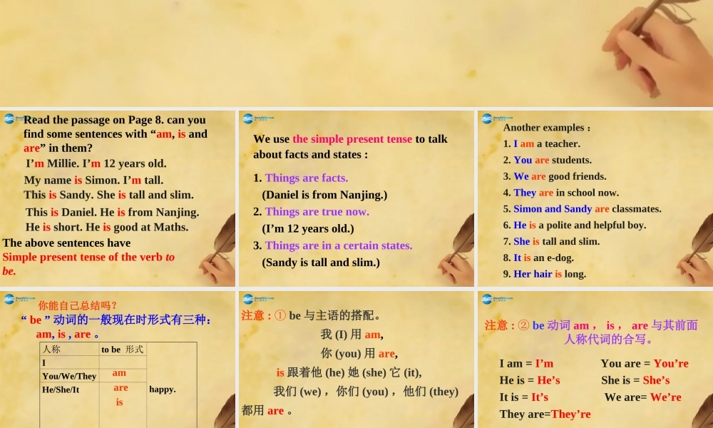 江苏省太仓市第二中学七年级英语上册 Unit 1 This is me！Grammar课件 .PPT