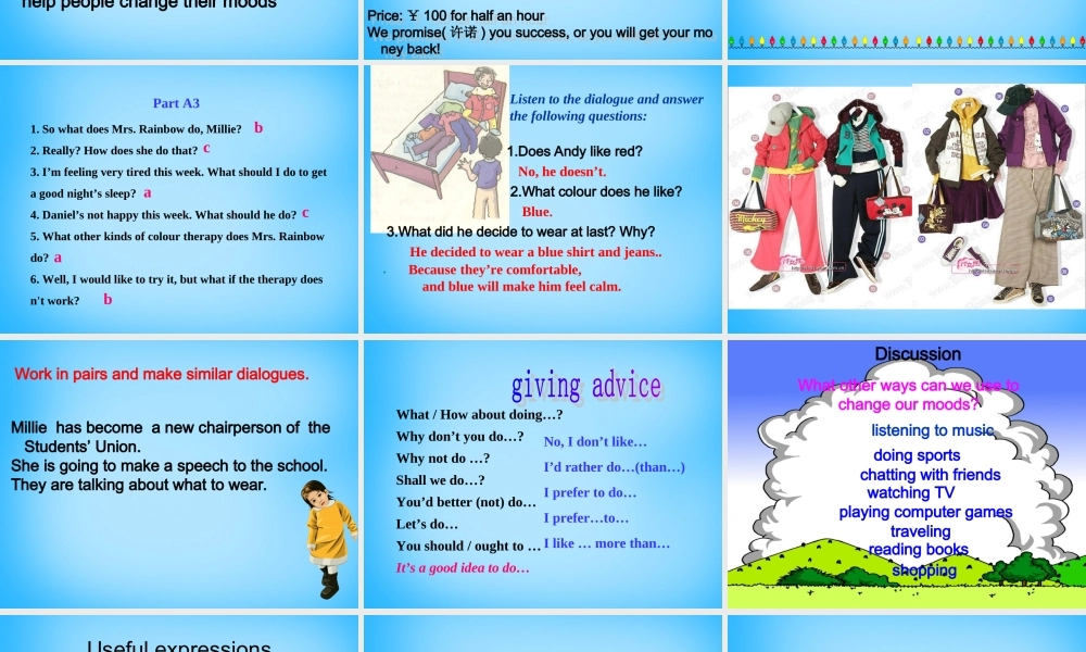 江苏省泰州市沈毅中学九年级英语上册 Unit 2 Colour Integrated skills课件 .ppt