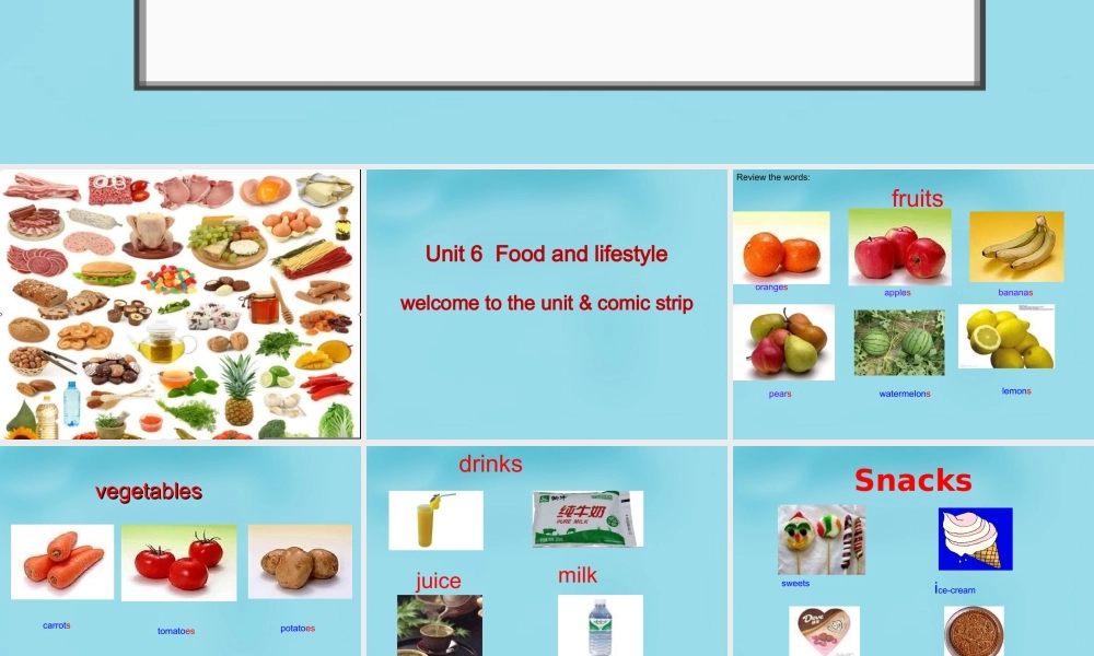 江苏省太仓市第二中学七年级英语上册《Unit 6 Food and lifestyle WELCOME TO THE Unit & COMIC STRIP》课件 .ppt