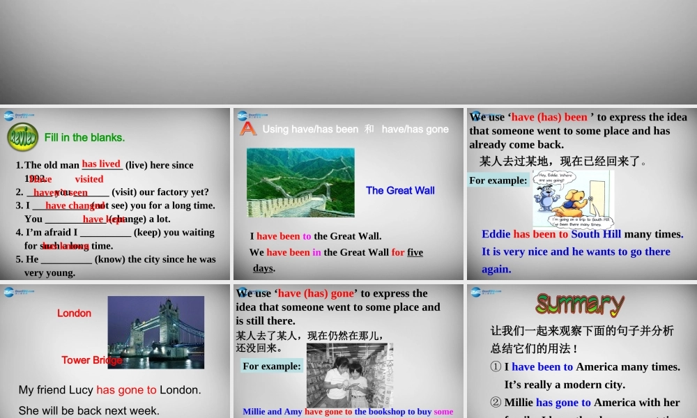 江苏省兴化市昭阳湖初级中学八年级英语下册 Unit 2 Travelling Grammar课件 .ppt