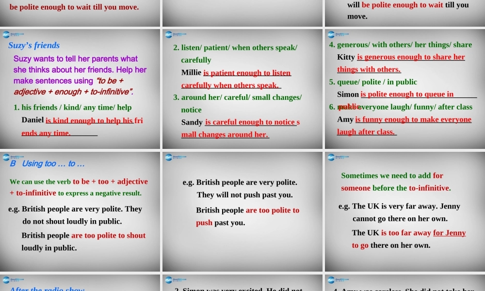 江苏省兴化市昭阳湖初级中学八年级英语下册 Unit 5 Good manners Grammar课件 .ppt