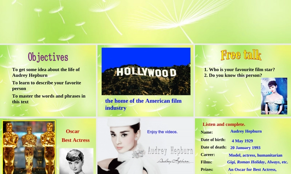 江苏省兴化市昭阳湖初级中学九年级英语上册《Unit 7 Films Reading 1》课件2 .ppt