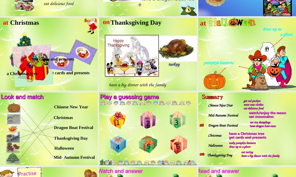 江苏省兴化市昭阳湖初级中学七年级英语上册 Unit 5 Let’s celebrate Welcome & Comic strip课件 .ppt