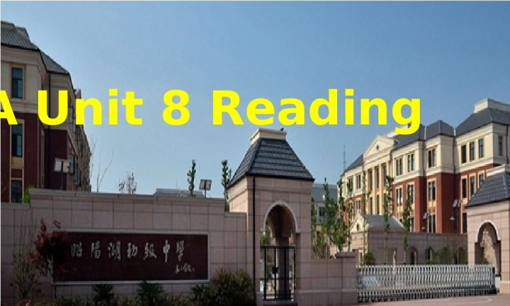 江苏省兴化市昭阳湖初级中学九年级英语上册《Unit 8 Detective Stories Reading 1》课件 .ppt