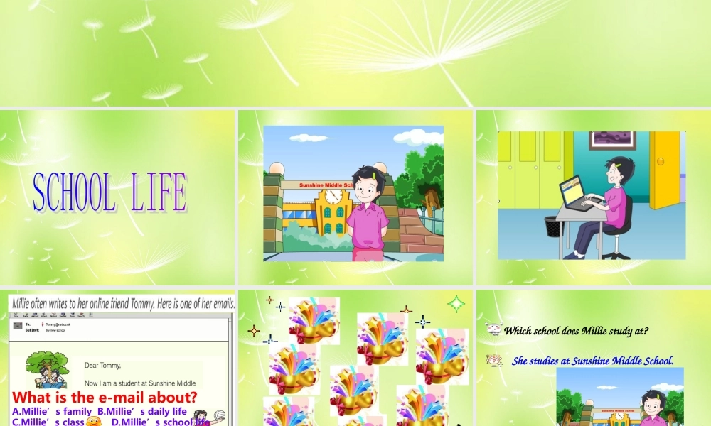 江苏省兴化市昭阳湖初级中学七年级英语上册 Unit 4 My day Reading 2课件2 .ppt