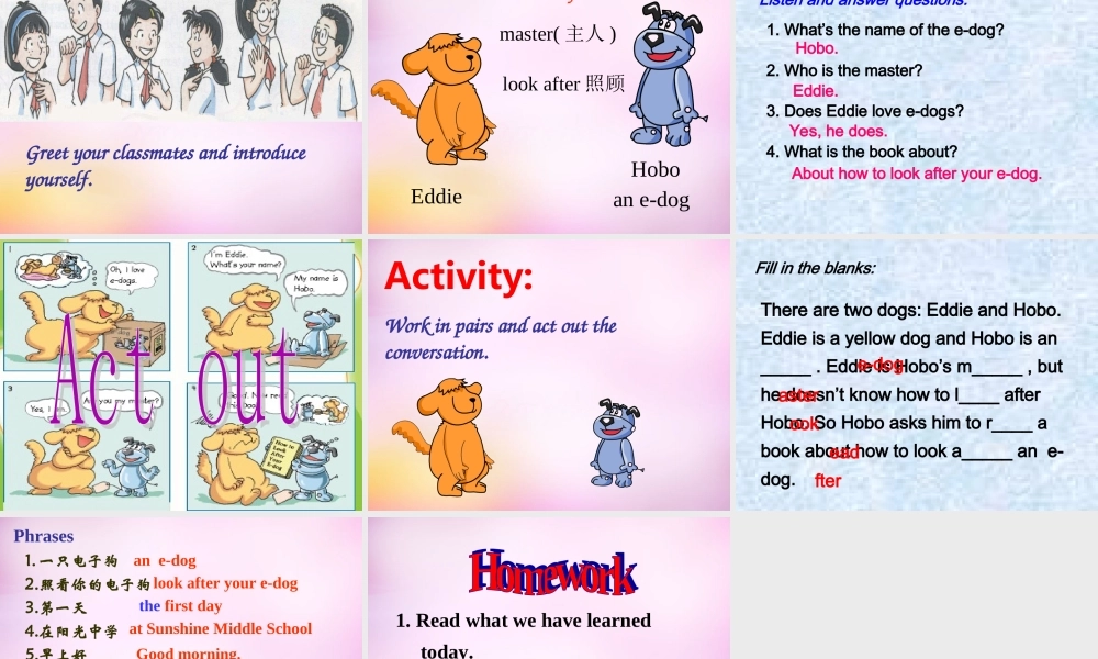 江苏省兴化市昭阳湖初级中学七年级英语上册 Unit 1 This is me课件 .ppt