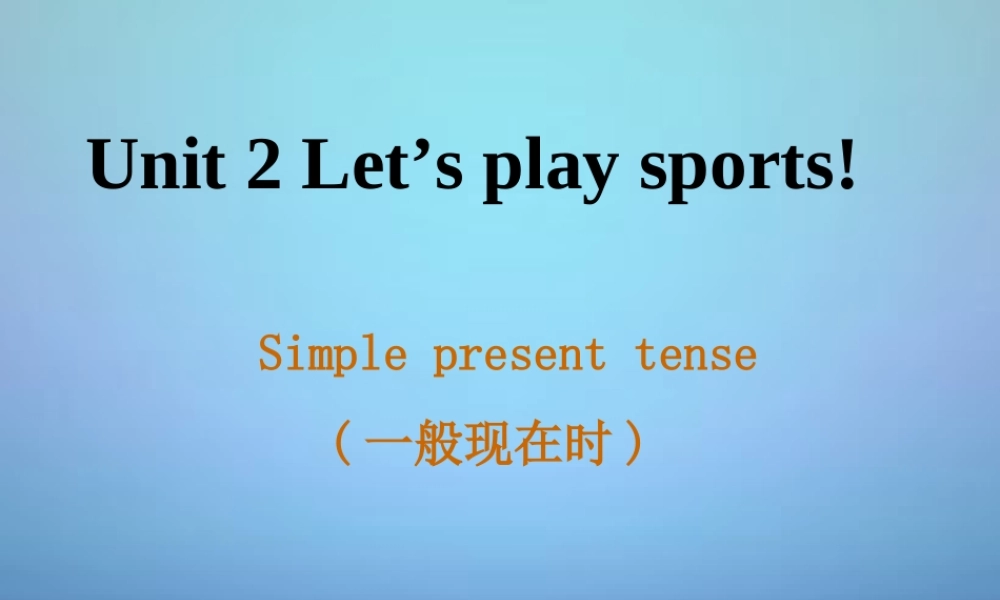 江苏省兴化市昭阳湖初级中学七年级英语上册《Unit 2 Let's play sports》Grammar课件 .ppt