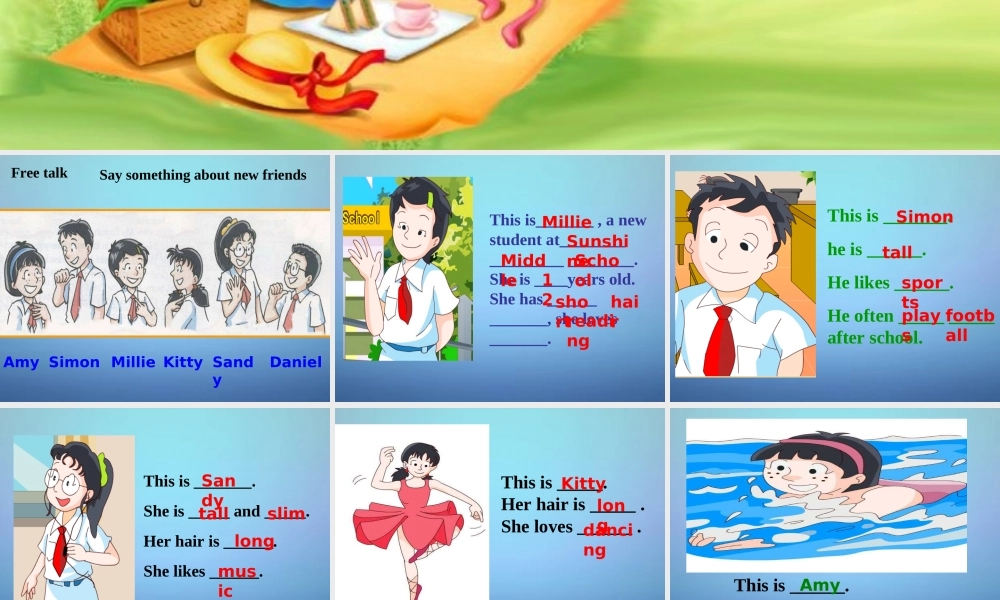 江苏省兴化市昭阳湖初级中学七年级英语上册《Unit 1 This is me》task课件 .ppt