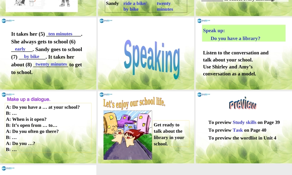 江苏省徐州市沛县杨屯中学七年级英语上册 Unit 3 Welcome to our school Integrated skills课件 .ppt