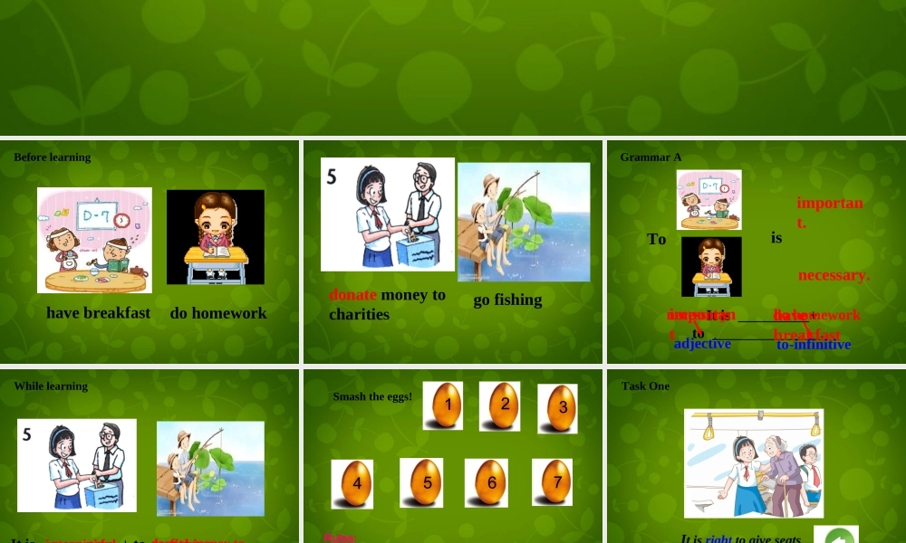 江苏省盐城市大丰市万盈第二中学八年级英语下册 Unit 6 Sunshine for all Grammar 1课件 .ppt