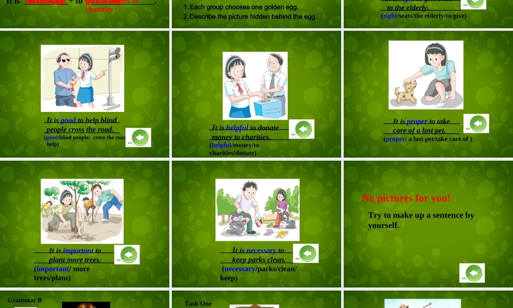 江苏省盐城市大丰市万盈第二中学八年级英语下册 Unit 6 Sunshine for all Grammar 1课件 .ppt