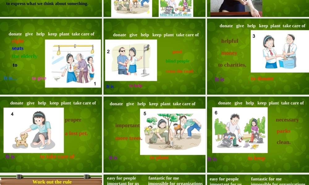 江苏省盐城市大丰市万盈第二中学八年级英语下册 Unit 6 Sunshine for all Grammar 2课件 .ppt