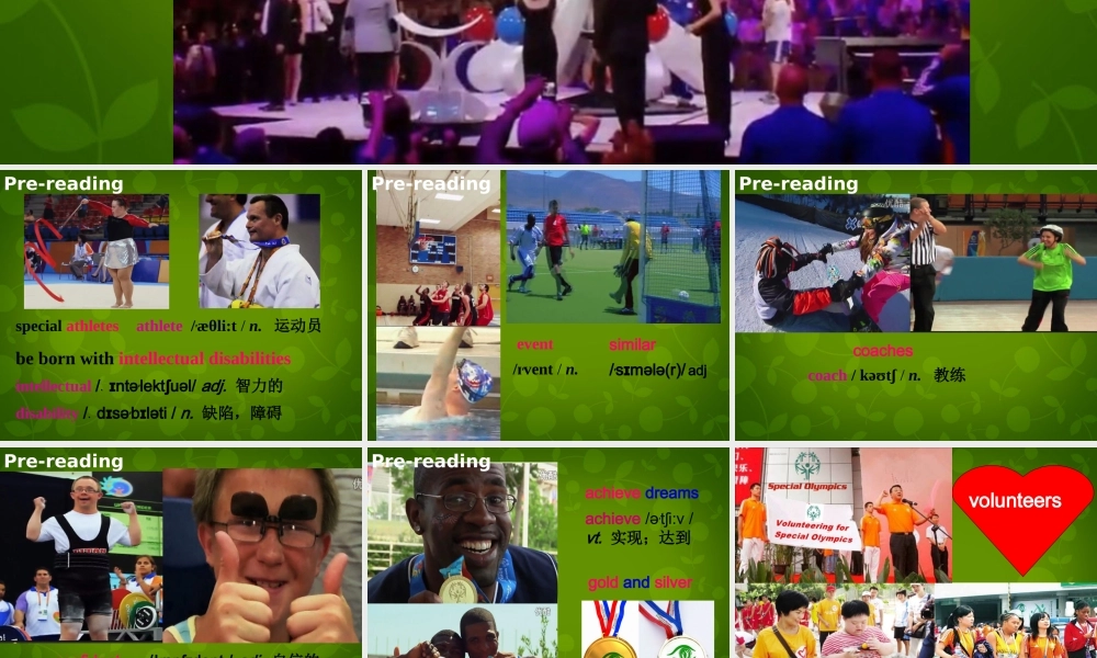 江苏省盐城市大丰市万盈第二中学八年级英语下册 Unit 6 Sunshine for all Reading 1课件 .ppt