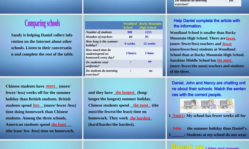 江苏省盐城市亭湖新区实验学校八年级英语上册 Unit 2 School life Integrated skills课件.ppt