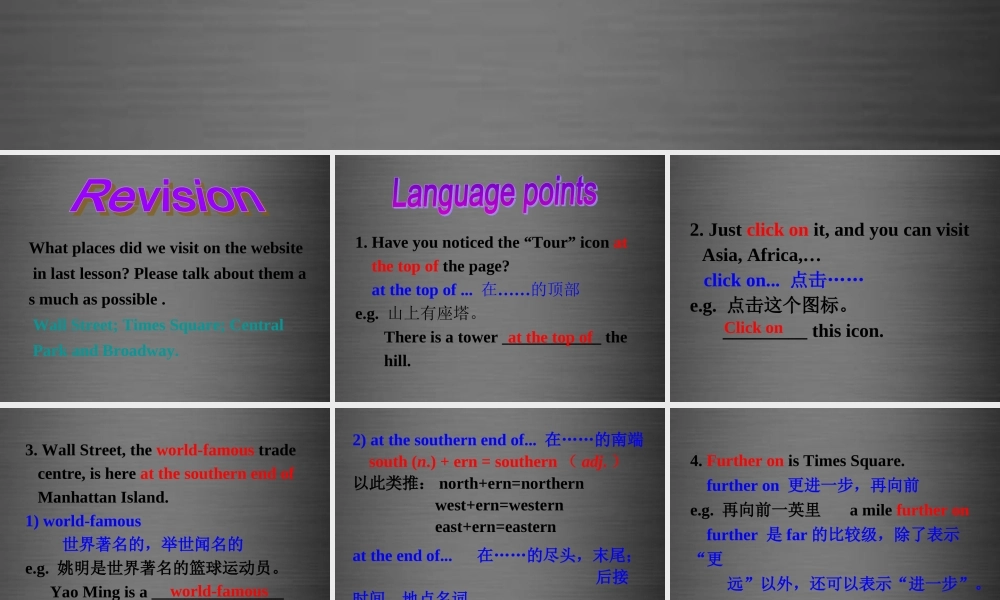 江苏省盐城市盐都县郭猛中学八年级英语下册《Unit 3 Online tours Reading II》课件 .ppt