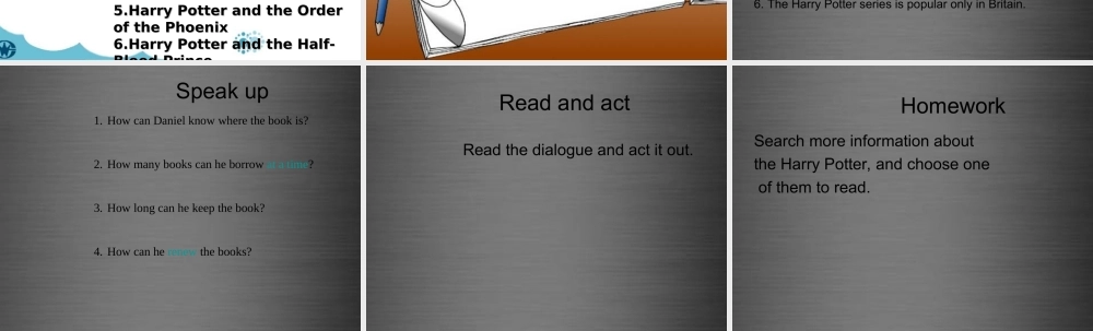 江苏省盐城市盐都县郭猛中学八年级英语下册《Unit 4 A good read Integated skills》课件 .ppt