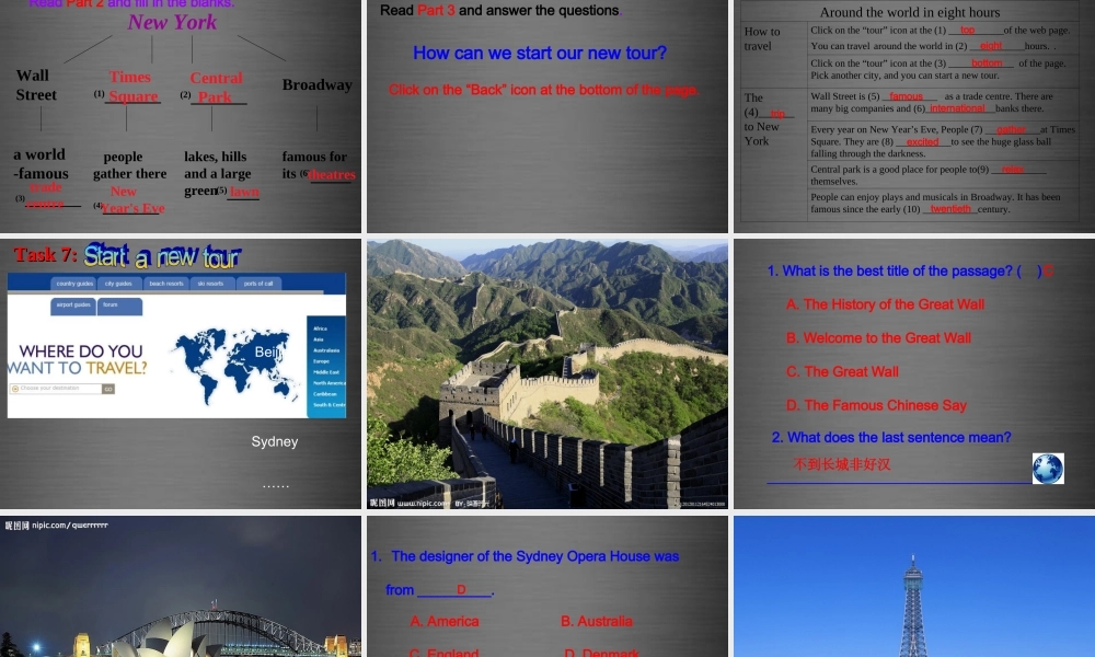 江苏省盐城市盐都县郭猛中学八年级英语下册《Unit 3 Online tours Reading I》课件 .ppt
