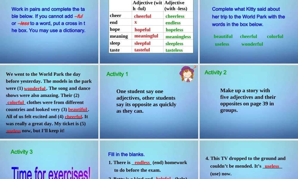 江苏省盐城市亭湖新区实验学校八年级英语上册 Unit 3 A day out Study skills课件.ppt