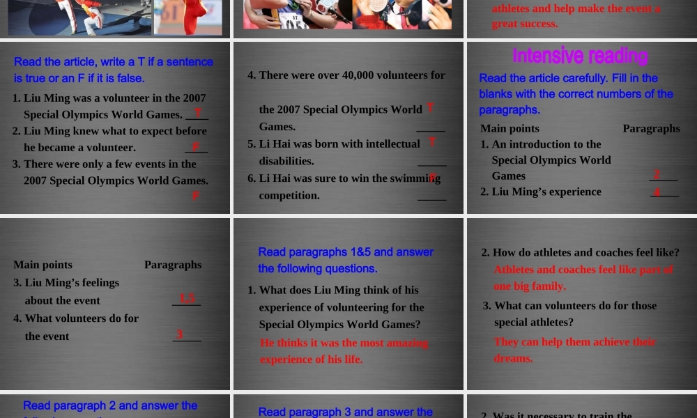 江苏省盐城市盐都县郭猛中学八年级英语下册《Unit 6 Sunshine for all Reading I》课件 .ppt