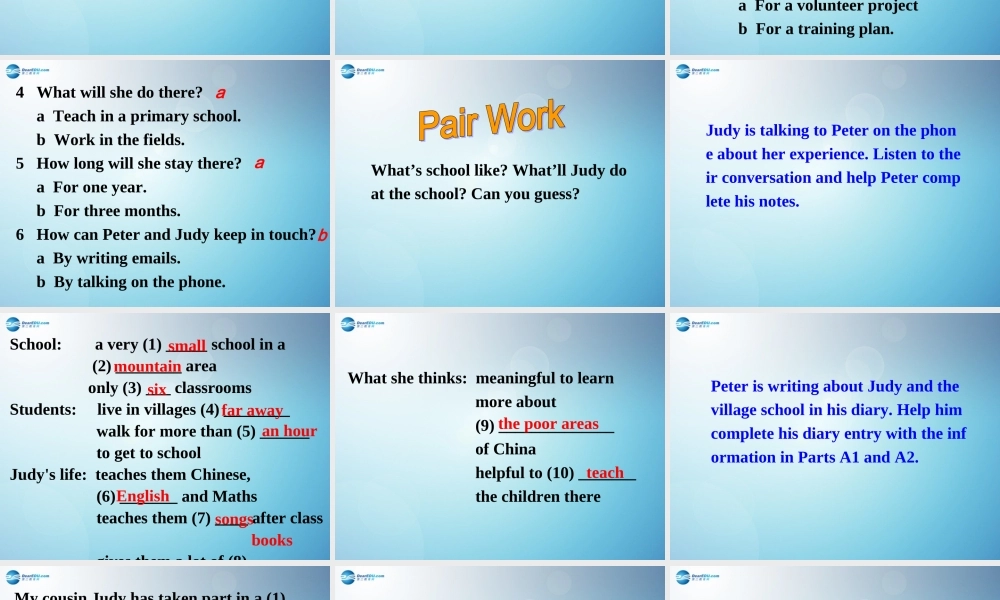 江苏省盐城市永丰初级中学八年级英语下册 Unit 6 Sunshine for all Integrated skills课件 .ppt