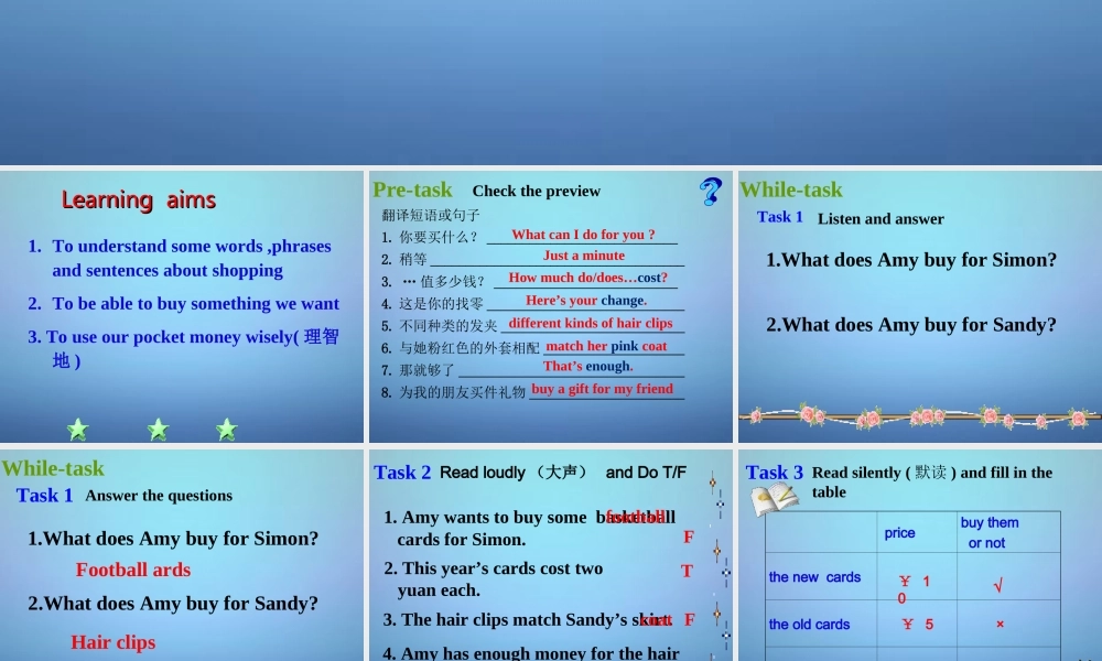 江苏省盐城市永丰初级中学七年级英语上册 Unit 7 Shopping Reading 1课件 .ppt