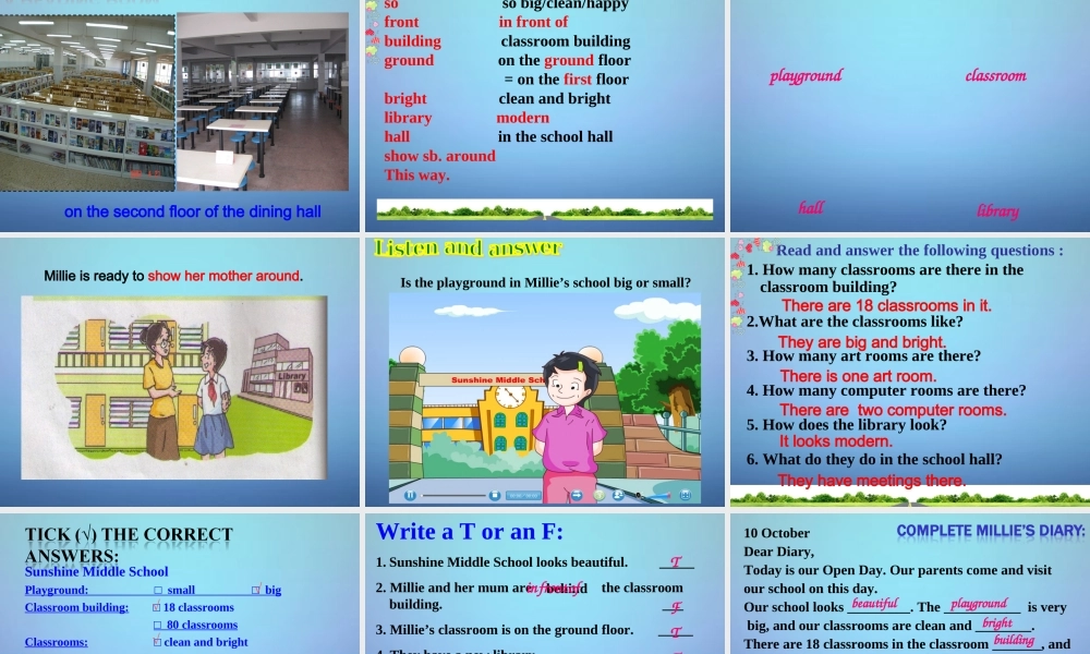 江苏省盐城市永丰初级中学七年级英语上册 Unit 3 Welcome to our school Reading 1课件 .ppt