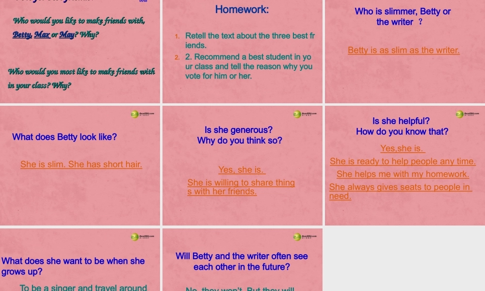 江苏省扬中市同德中学八年级英语上册 8A Unit 1 Friends课件1.ppt